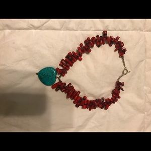Heart statement necklace